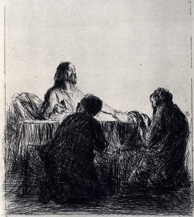 Breaking of the Bread, 1925. av Jean Louis Forain