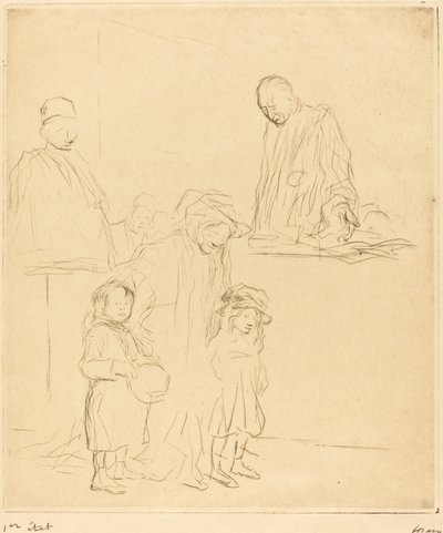 Kommer ut ur förhandlingen (första plattan) av Jean Louis Forain