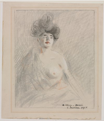 Courtesan (recto) av Jean Louis Forain