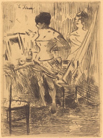 Dansare i deras omklädningsrum av Jean Louis Forain