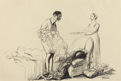 Utskriven från militärtjänst, c. 19141919. av Jean Louis Forain