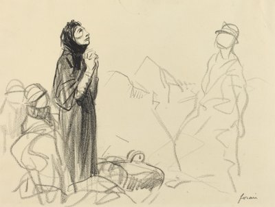 Under vapenstilleståndet, ca. 19141919. av Jean Louis Forain