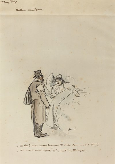 Kommunalwahlen, ca. 1897 von Jean Louis Forain