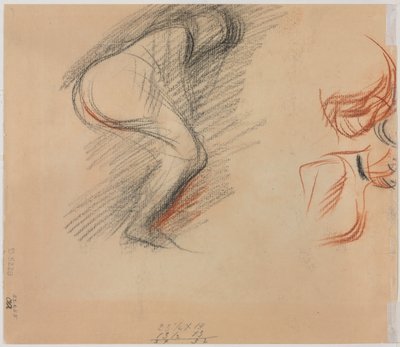 Figurskisser (verso) av Jean Louis Forain