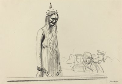 Germania vor den Richtern, ca. 1914-1919 von Jean Louis Forain