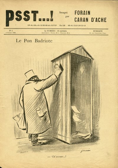 Illustration av Jean-Louis Forain (1852-1931) i Psst...! av Jean Louis Forain