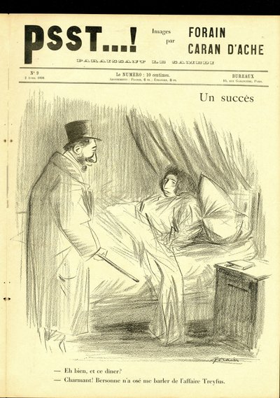 Illustration av Jean-Louis Forain (1852-1931) i Psst...! av Jean Louis Forain