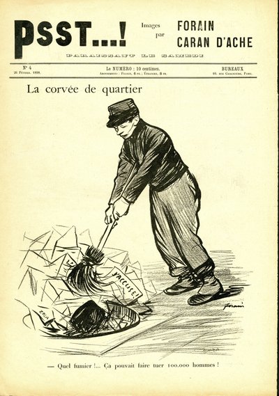Illustration av Jean-Louis Forain (1852-1931) i Psst...! av Jean Louis Forain