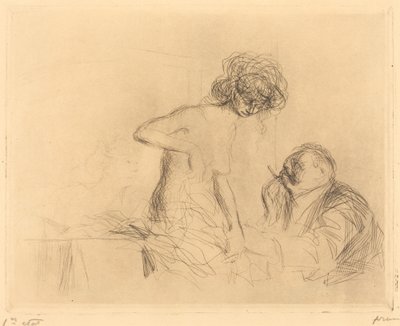 In einem privaten Raum (erste Platte) von Jean Louis Forain