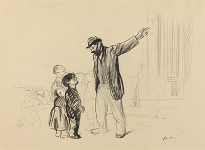 Deras fäders kyrka, ca. 19141919. av Jean Louis Forain