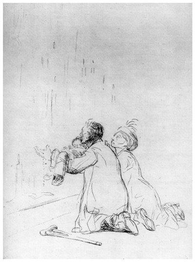 Önskemålet vid grottan, c1870-1930 1924 av Jean Louis Forain