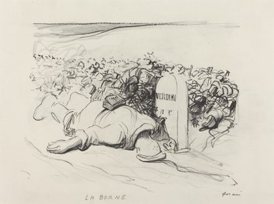 La Borne, Verdun, ca. 1916. av Jean Louis Forain
