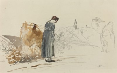 Tyskarna har gått, ca. 19141919. av Jean Louis Forain