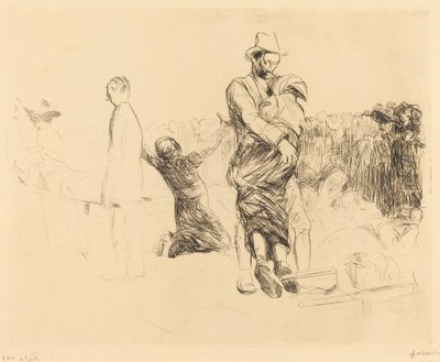Lourdes, Transport av förlamade av Jean Louis Forain
