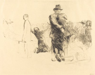 Lourdes, Transport av förlamade av Jean Louis Forain