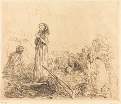 Lourdes, miraklet (första tallriken) av Jean Louis Forain