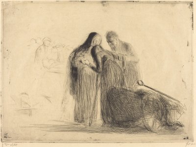 Lourdes, den förlamade (andra plattan) av Jean Louis Forain