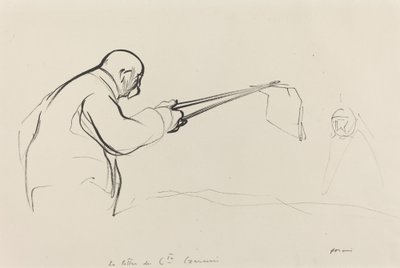 Herr Clemenceau. Brev från Cte Czernin, ca. 19141919. av Jean Louis Forain