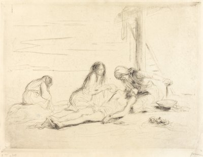 Pietà (första tallriken) av Jean Louis Forain