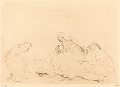 Pietà (tredje tallriken) av Jean Louis Forain