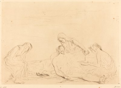 Pietà (tredje tallriken) av Jean Louis Forain