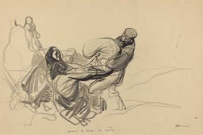 När Bochen drar sig tillbaka..., förmodligen 1917. av Jean Louis Forain