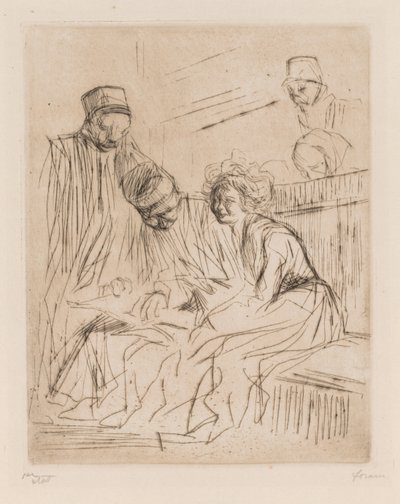 Läsning av Barristers Brief. av Jean Louis Forain