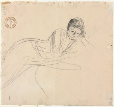 Reclining Woman a tergo, 1915. av Jean Louis Forain