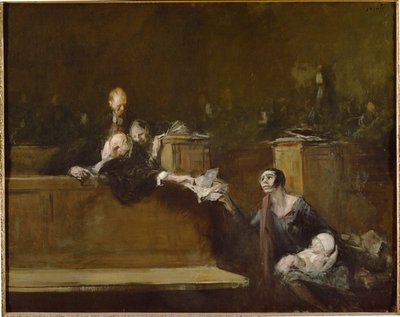 Domstolsscener ... av Jean-Louis Forain