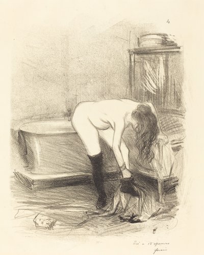 The Bath (vertikal platta) av Jean Louis Forain