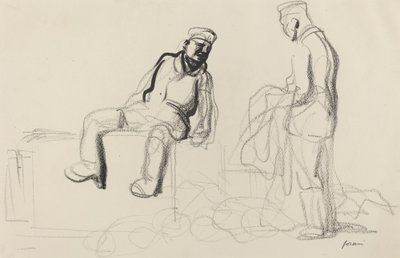 Det ekonomiska tillbakadraget, c. 19141919. av Jean Louis Forain