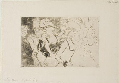 Foiles-Bergère, första plattan av Jean-Louis Forain