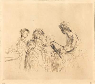 Madonnan och barnen av Jean Louis Forain