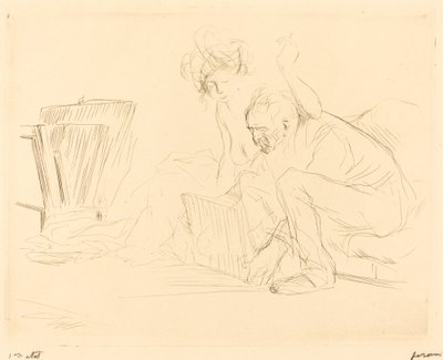 Modellens vila (andra plattan) av Jean Louis Forain