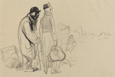 Återkomsten, c. 19141919. av Jean Louis Forain