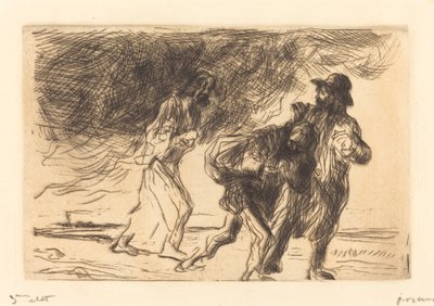 Der Weg nach Emmaus (erste Platte) von Jean Louis Forain