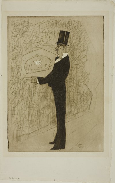 Der Dandy mit einem Blumenstrauß von Jean-Louis Forain