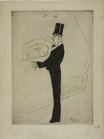 Der Dandy mit einem Blumenstrauß von Jean-Louis Forain