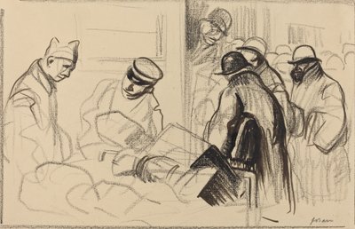 Tåget för Bern, ca. 19141919. av Jean Louis Forain
