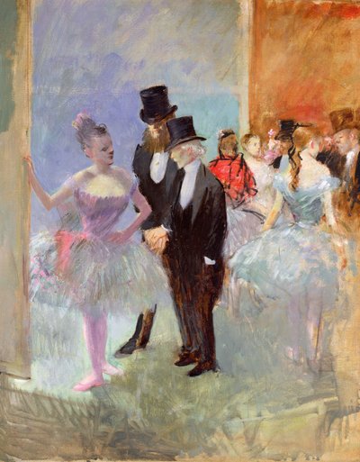 Operans vingar (i foajén) c.1887 av Jean Louis Forain