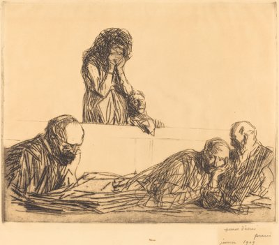 Ogift mor (första tallriken) av Jean Louis Forain