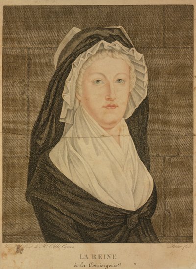 Marie Antoinette på Conciergerie som fånge, 1793 av Jean Louis Prieur