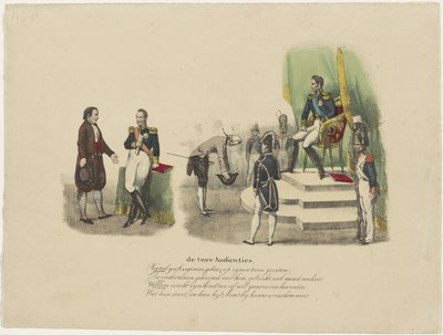 Publiken av William I och Charles X, 1827 de två publikerna (titel på objekt) av Jean Louis Van Hemelryck (attributed to)