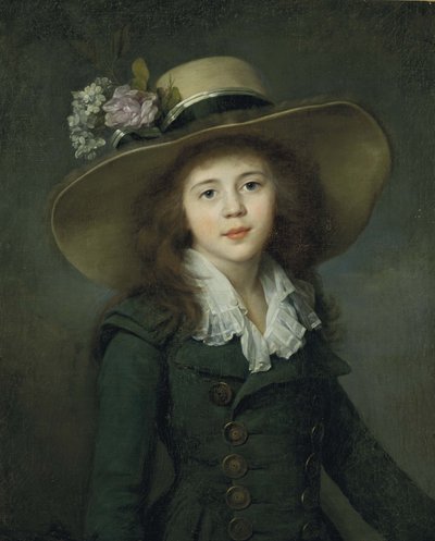 Friherrinnan Elizaveta Alexandrovna Stroganova 1779-1818, tidigt 1780s. av Jean Louis Voille