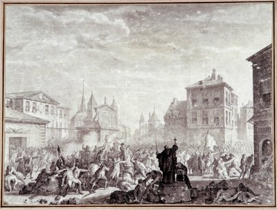 Franska revolutionen: ""Massager av patrioter i Montauban av Jean Louis the Younger Prieur