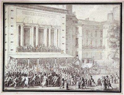 Människorna som stänger operans dörrar: 12 juli av Jean Louis the Younger Prieur