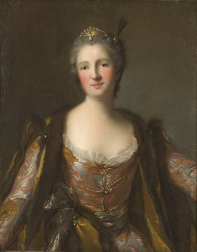 Elisabeth Catherine de Besenval, markisen de Broglie, en sultan - markisen de Broglie (1718-1777), född Freiin von Besenval von Brunstatt, som Sultana, av Nattier, Jean-Marc (1685-1766). Olja på duk. 1742 Mått : 81x63 cm. Nationalmuseum Stockholm av Jean Marc Nattier