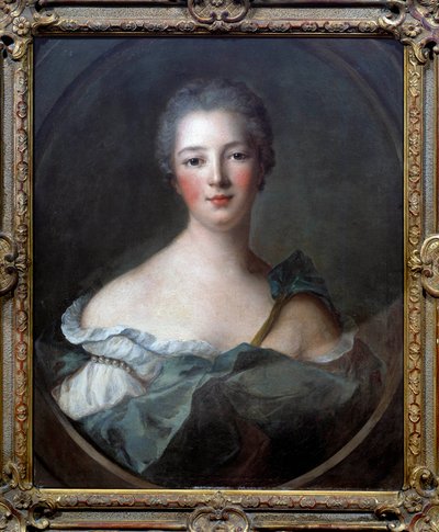 Porträtt av Jeanne Antoinette Poisson, markis av Pompadour (känd som Madame de Pompadour av Jean Marc Nattier