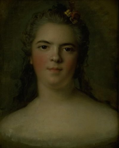 Porträtt av Louise-Élisabeth av Frankrike, Ludvig XV:s dotter "Mme Infante" av Jean Marc Nattier