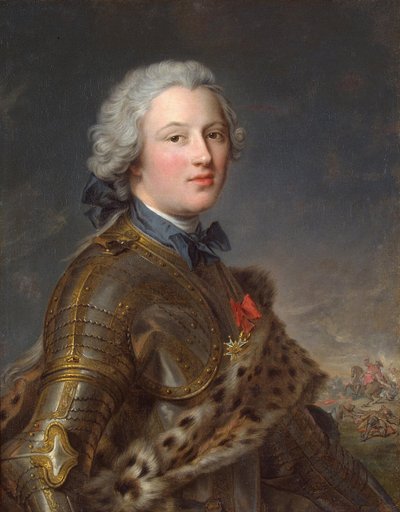 Porträtt av Pierre Victor, baron de Besenval de Brünstatt 1722-1794, andra hälften av 1700-talet. av Jean Marc Nattier